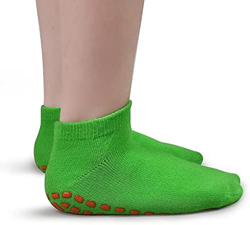 Нескользящие Детски Чорапи за Батут, Мини Чорапи-Чехли с Захватами за Деца, Тийнейджъри, Чорапи с Превземането на