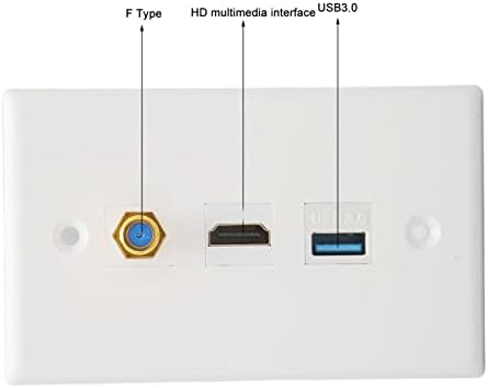 KOSDFOGE HD Мултимедиен Интерфейс Ethernet Стенни Плоча Без Запояване HD USB3.0 TV F Вид Стенни Табела за Проекторных