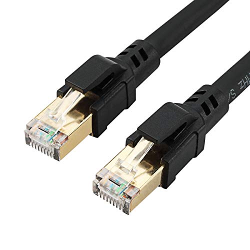 Cablecc RJ-45 Cat8 Ethernet Мрежов Кабел LAN Patch-Кабели 25/40 gbps за Рутер, Лаптоп 1 М