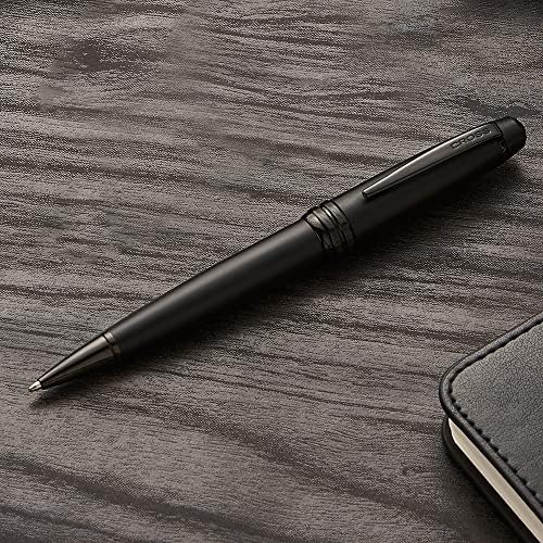 Химикалка писалка Cross Bailey, покрити с матово Черен лак, с лъскава черно PVD покритие.