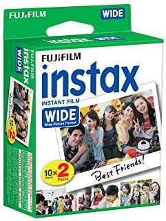 Широка филм Fujifilm Instax за фотоапарат Fuji Instant Film, 5 опаковки филми Instax в две опаковки (общо 100 листа)