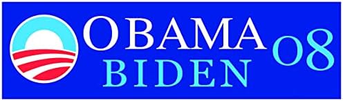 Gear Tatz - Обама Biden '08 - Политически авто магнит - 2,75 х 9,5 см - Професионално направено в САЩ - Магнитен