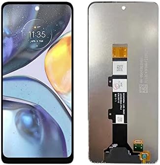 LCD Дигитайзер Сензорен Екран възли, Подмяна на Motorola Moto G22 XT2231-2 Съвместим с Черен екран 6,5
