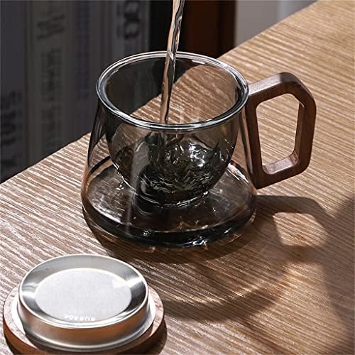 GRETD Офис Малка Чаена чаша Стъклена Чаена чаша Кунг-фу За разделяне на вода за пиене на Чай Master Cup (Цвят: A,