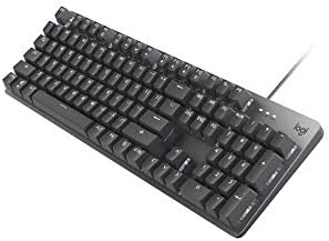 Механична клавиатура Logitech K845 с подсветка, Здрави Регулируеми крака за наклон, в пълен размер, Алуминиев горната