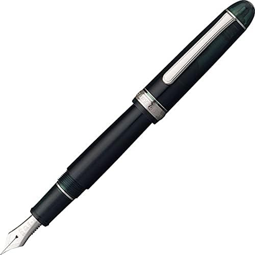 Платинена писалка 3776 Century Rhodium Laurel Green Bold PNB-18000CR 41-4 Размер на продукта: 5.5 х 0,6 инча (139,5