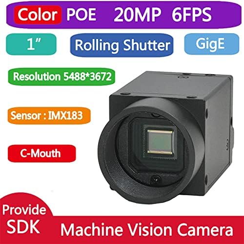 HTENG VISHI GigE Ethernet 20.0 MP 1 е с Цветна Индустриална Камера за Машинно зрение С подвижен Затвор C-Образна