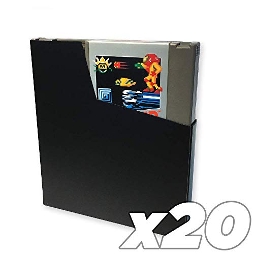 Прахозащитен калъфи за патрони Old Skool 20 package за ИЗПОЛЗВАНЕ с електронни игри Nintendo NES касети, Прахозащитен