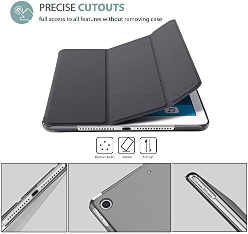 Грей Тънък, лек калъф ProCase за iPad Mini 1 2 3 (по-стар модел A1432 A1490 1455) в комплект с [6 и с малко пари]