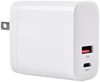 Зарядно устройство BoxWave е Съвместимо с JBL Tune 125TWS (зарядно устройство от BoxWave) - Монтиране на зарядно устройство PD GaNCharge (30 W), стенно зарядно устройство Tiny PD GAN Type-C Type-A мо