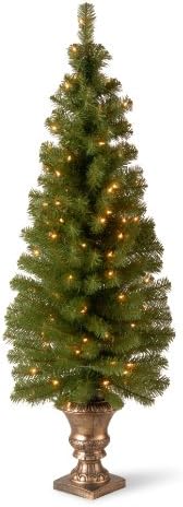 Предварително зажженная Изкуствена Коледна елха Tree National Company За влизане | Включва Предварително нанизани