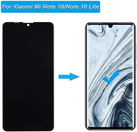 LCD дисплей E-yiiviil е Съвместим с Mi Note 10/Note 10 Pro/Note 10 lite 6,47LCD дисплей с докосване на екрана в