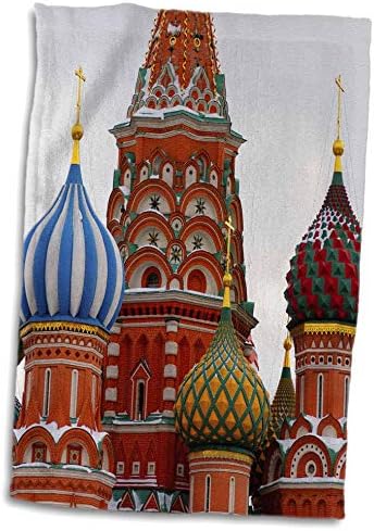 3подросший катедралата Василий Блажени на Червения площад в Москва през зимата - Кърпи (twl-342921-1)