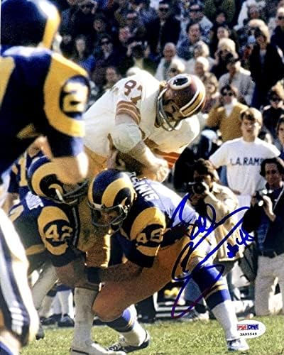 Бил Симпсън Подписа Снимка с размер 8x10 Лос Анджелис Рэмс PSA 3A95549 - Снимки NFL с автограф