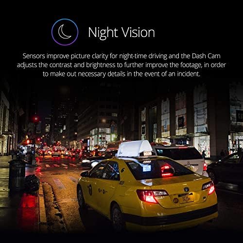 Вградена автомобилна камера Nextbase 222 Dash Cam 1080p HD с режим на паркиране, нощно виждане, автоматично цикличен