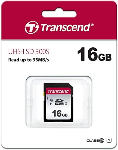 4X Карта памет Transcend 16GB UHS-I U1 SD + Притежателя на картата с памет