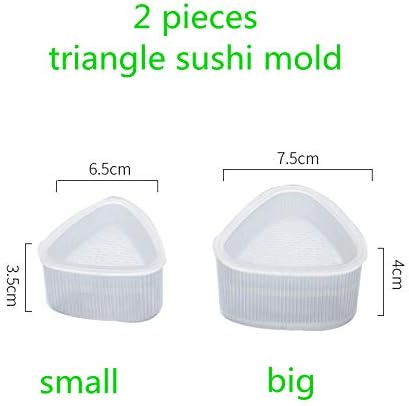 Комплект от 2 Триъгълни Форми За Суши, Форма за Суши, Форма за Ориз, Инструмент Направи си сам