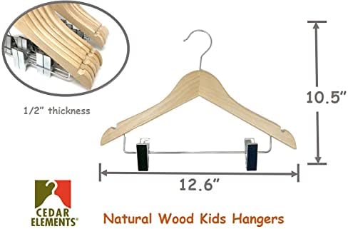 Детски закачалки (Естествено дърво, Метални скоби на детски закачалки NB-4T)