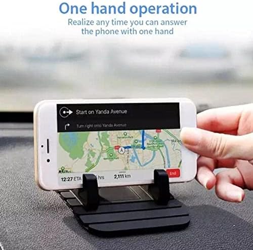 Ruifaya Автомобилен Силикон Противоскользящий Матов калъф Телефон Поставка за табло Планина за Телефон, GPS Скоба
