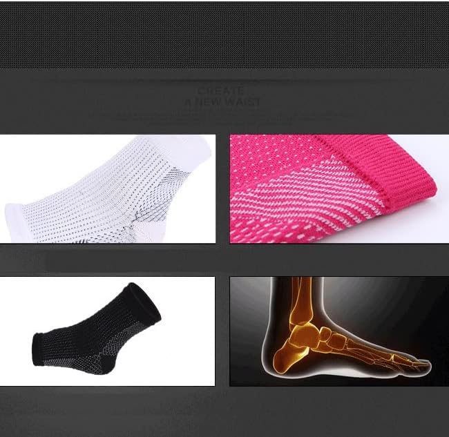 LIRUXUN Глезен бандаж за джогинг, Баскетболни спортни Чорапи, Уличен Мъжки Бандаж за голеностопа, Чорап (Цвят: A,