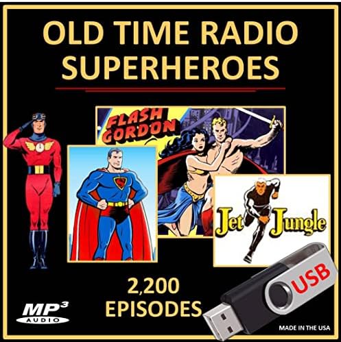 Колекция от 2200 най-добрите супергеройских шоу на радио Старо време в MP3 формат [USB Флаш устройство]