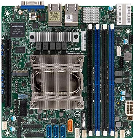 Дънна платка Supermicro M11SDV-8C-LN4F AMD Epyc 3251 с 8-ядрен процесор Mini ITX и четырехъядерной локална мрежа