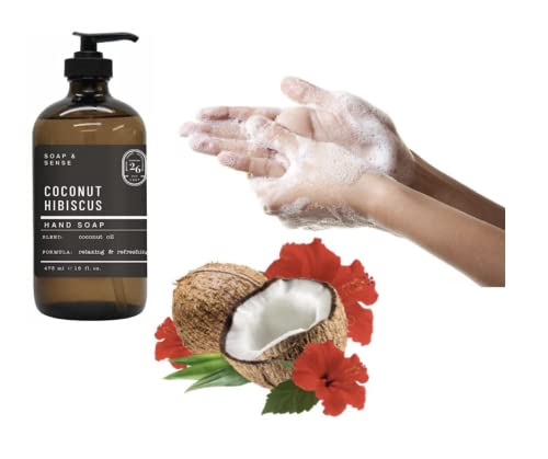 Сапун за дома и тялото от компанията Home and Body и сапун за ръце Sense с добавка за ръце, направено в САЩ, в 2