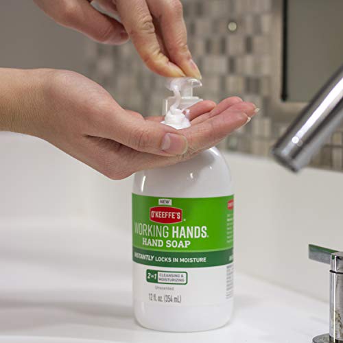 Овлажняващ сапун за ръце O ' Keeffe's Working Hands, 12 унции, Без мирис, (опаковка от 2 броя)