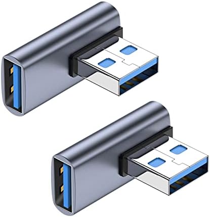 USB-Адаптер под прав ъгъл, Конектори USB 90 градуса за мъже и жени, Ъглов удължителен кабел USB 3.1 за КОМПЮТЪР,