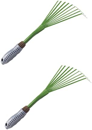 Yardwe Tools Инструмент 2 бр. Градински гребла за озеленяване листа Градински гребло за листа Градински ръчни Градински