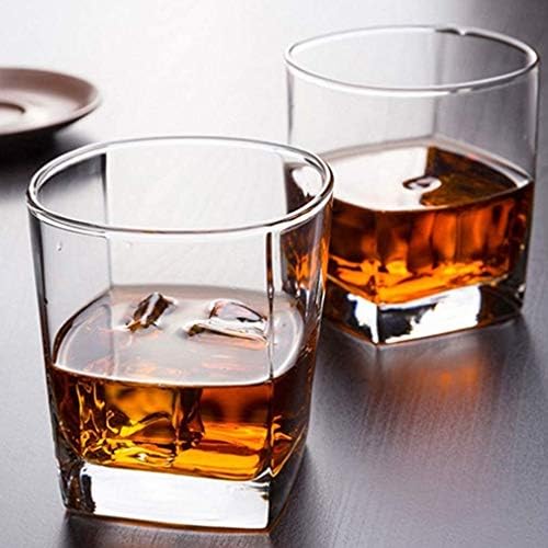 Комплект Чаши за уиски YUESFZ от 4 чаши за бърбън за Любовни Коктейли, Чаши за уиски, Чаши за уиски Perfect Rocks