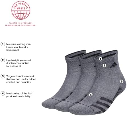 мъжки чорапи adidas Superlite в ивицата 3 четвърти (3 чифта)