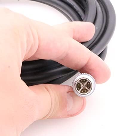 Ethernet кабел ZBLZGP M12-RJ 45 X-Code 8 Pin RJ45 за промишлени камери Cognex, Гъвкав Екраниран Водоустойчив мрежов
