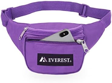 Маркова поясная чанта EVEREST Junior Тъмно лилав цвят, комплект от 2