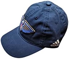 New Orleans Pelicans Логото на Адидас NBA Синя Навеждане Регулируема Шапка Шапка OSFA
