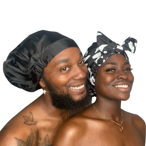 Шапка за душ TTAT много голяма за мъже и жени С коси, дредами, локонами, афро, Къдрава и дълга коса, водоустойчив,