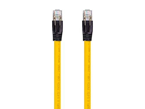 Мрежа Ethernet кабел Monoprice Cat8 - 3 метра - Черен, 2 Ghz, 40 Gb/сек, 24AWG, S / FeetP - Серия Entegrade
