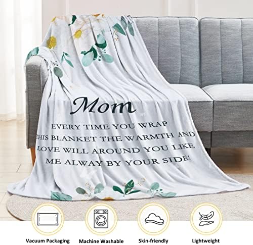 Американски Тенденции Подаръци за мама, Подарочное Одеяло за рожден Ден на майка от Дъщеря си или Сина си, Аз Те
