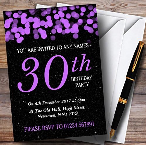 Персонални Покани на парти в чест на 30-годишнината от Лилаво Хълбока и Звездите