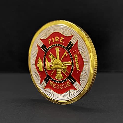 Американски Пожаро-Спасителна Икона, Медальон, Почтен Монета, Подарък Орнамент, Подбрани Аксесоари