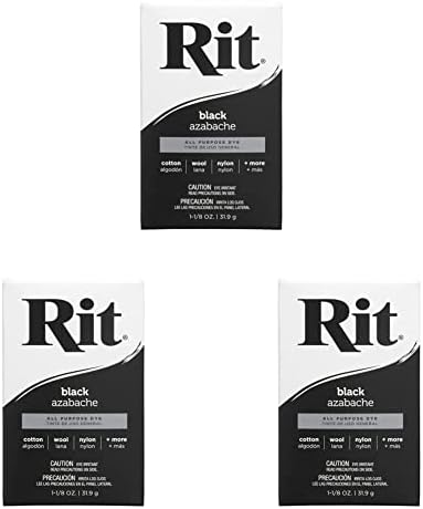 Прахово боядисване на тъкани Rit Боядисват, черна (опаковка от 3 броя)