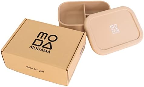 Силиконов обяд-бокс Modama Modama за деца, възрастни и от всички възрасти, които не съдържат BPA, с 3 отделения,