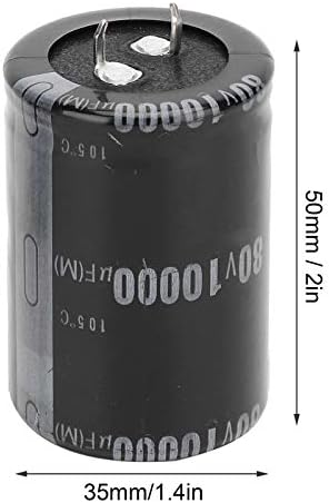 2 елемента Алуминиеви Електролитни Кондензатори 10000 uf 60 До 105 ℃ за Усилвател Аудио Оборудване Led Лампа 35x50