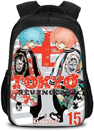 Раница TIANANSHIJIA за Момчета и Момичета Tokyo Revengers Backpack-Teens Back to School Bookbag Водоустойчив Платно
