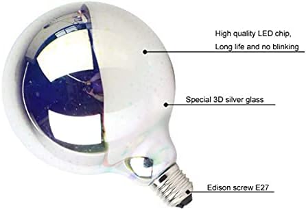 MaoTopCom 3D Фойерверки Led Лампа Цветна 3D Крушка с нажежаема Жичка 4 W Edison Лампа с нажежаема Жичка G125 Фойерверки