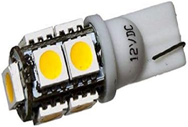 CBconcept T10-9SMD-WW Топло Бяла лампа 9 Висока мощност SMD9090 12-вольтового dc T10 с база cuneate