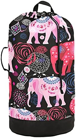 Красива чанта за дрехи под формата на Слон, Тежка Раница за пране на дрехи с плечевыми ремъци и дръжки, Пътна чанта