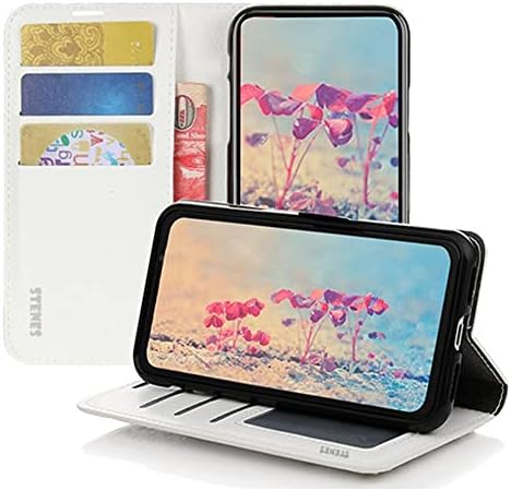 Чанта-портфейл STENES Bling за телефон, Съвместим с Samsung Galaxy S23 Ultra Case - Стилен - Кожен калъф с магнитна