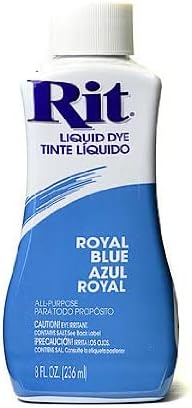 Течността Rit Royal Blue Dyes Liquid 8oz. Бутилка [Опаковка от 4 броя ]