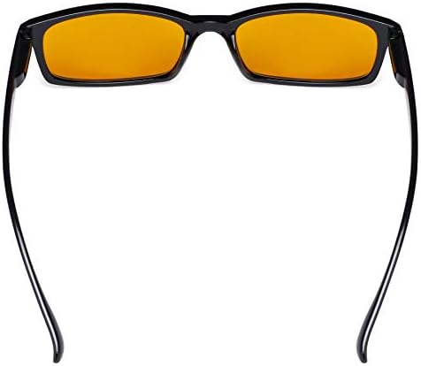 CessBlu Сини Светофильтры с Оранжеви Тъмни Лещи Компютърни Очила за Четене за Мъже И Жени